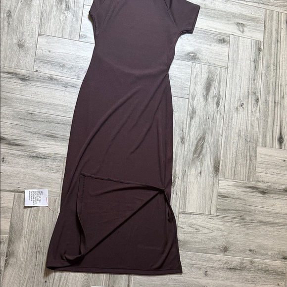 ASOS Chic Dark Brown Backless Maxi Dress - Picture 8 of 8